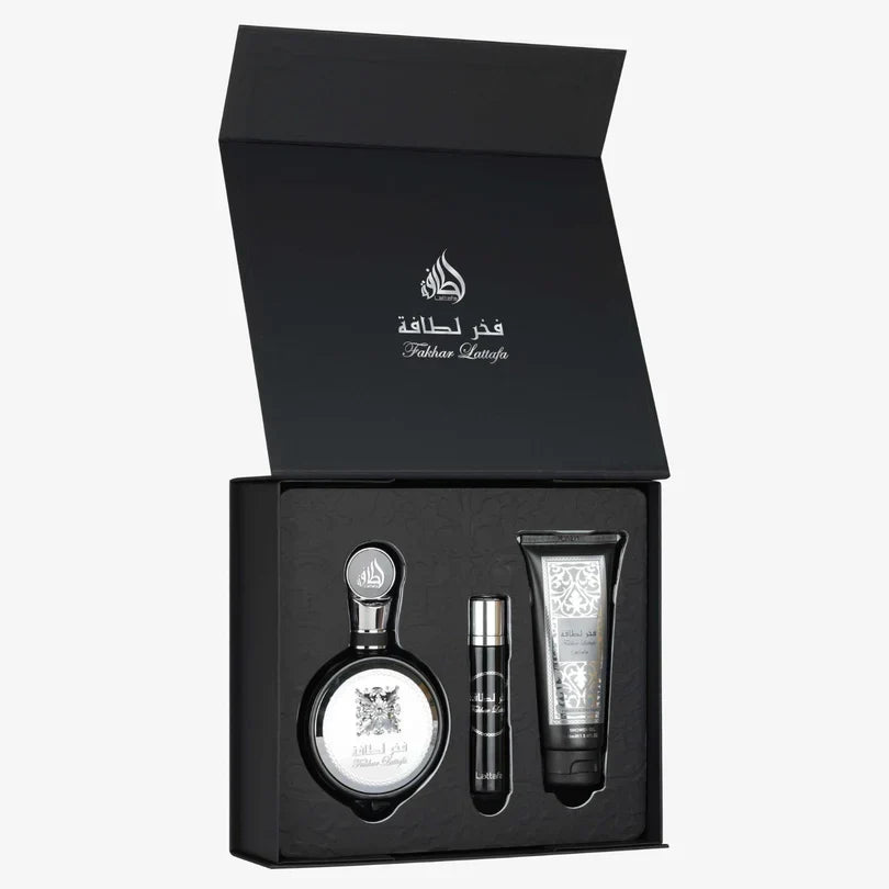 Lattafa Fakhar Silver Gift Set