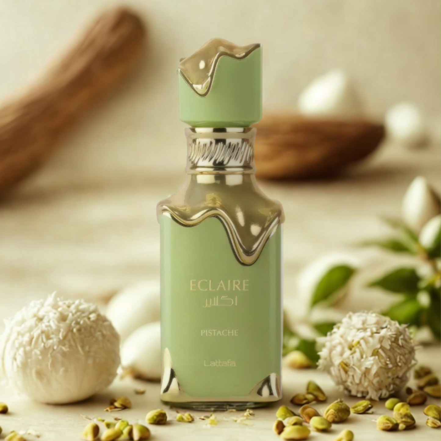 Lattafa Eclaire Pistache eau de parfum 100 ml - productfoto 3 - Desertnote