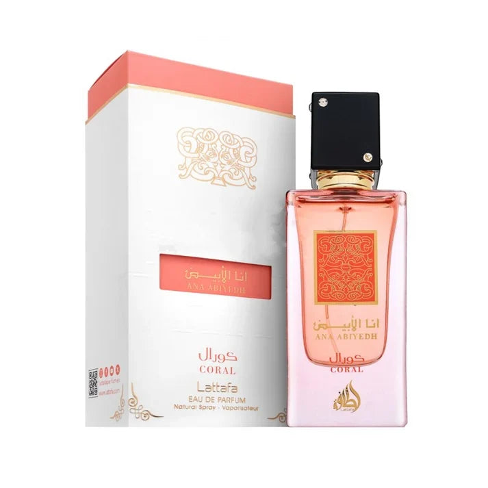 Lattafa Ana Abiyedh Coral eau de parfum 60 ml - productfoto 2 - Desertnote