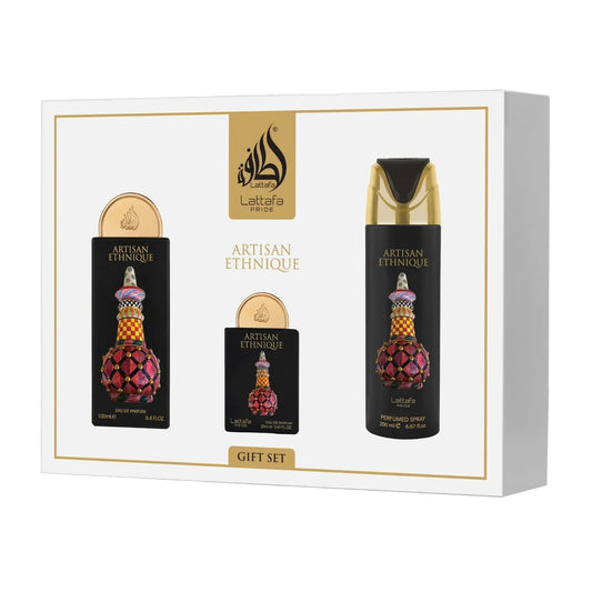 Lattafa Pride Artisan Ethnique giftset - productfoto 2 - Desertnote